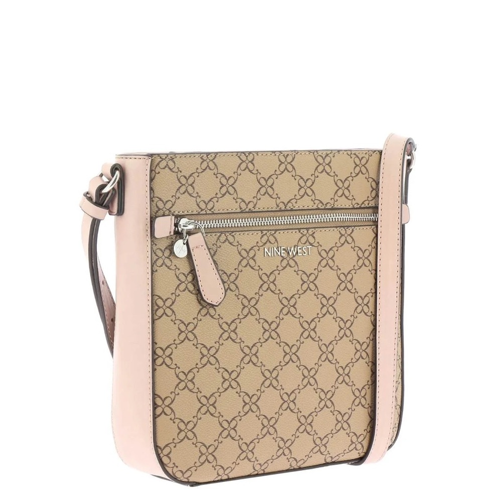 Nine West Tan and Pink Crossbody Bag